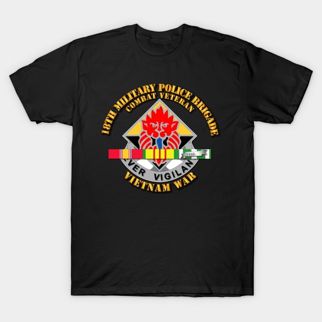 18th MP Bde - DUI - VN War  w SVC Ribbons T-Shirt by twix123844